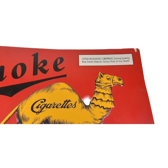 Vintage Cigarette Red Smoke Kamel Tin Sign R J Reynolds Tobacco Company … - Picture 5 of 9